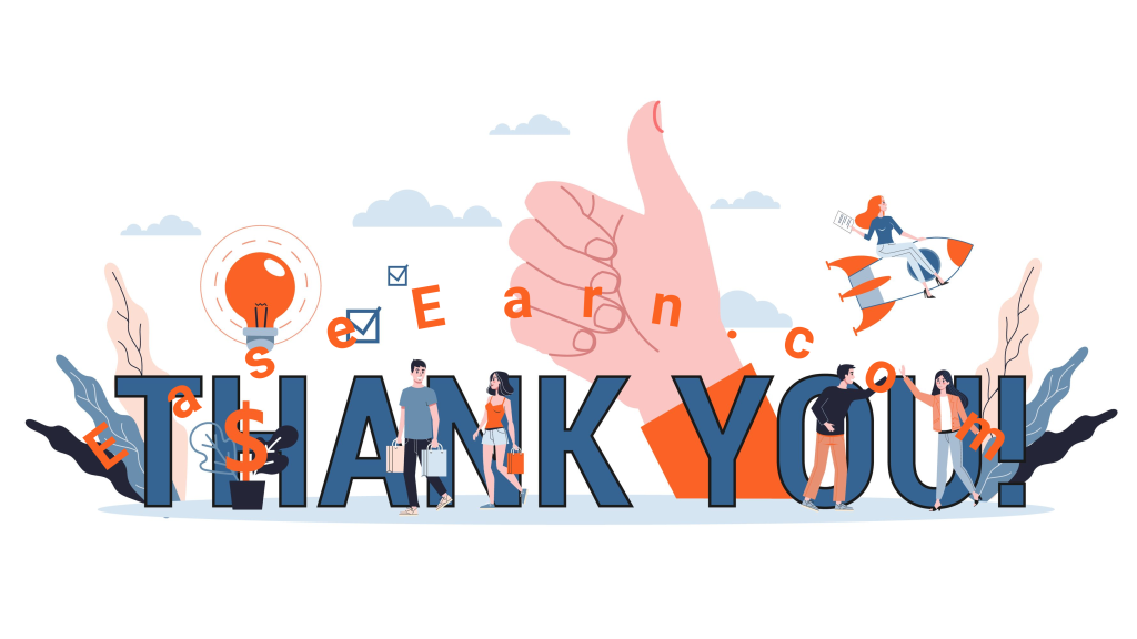 Thankyou page for Ease Earn